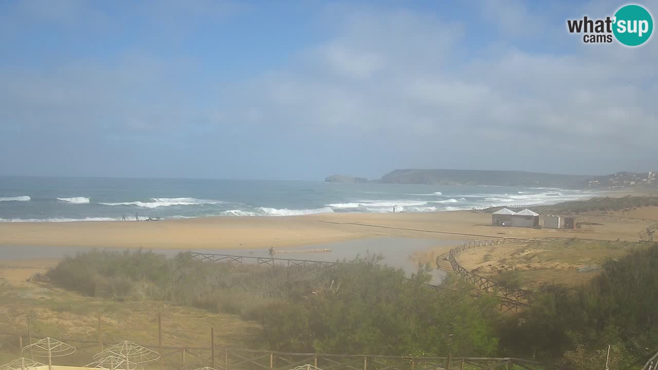 Cámara web Torre dei Corsari – Vista en directo de la playa desde Punta Usai