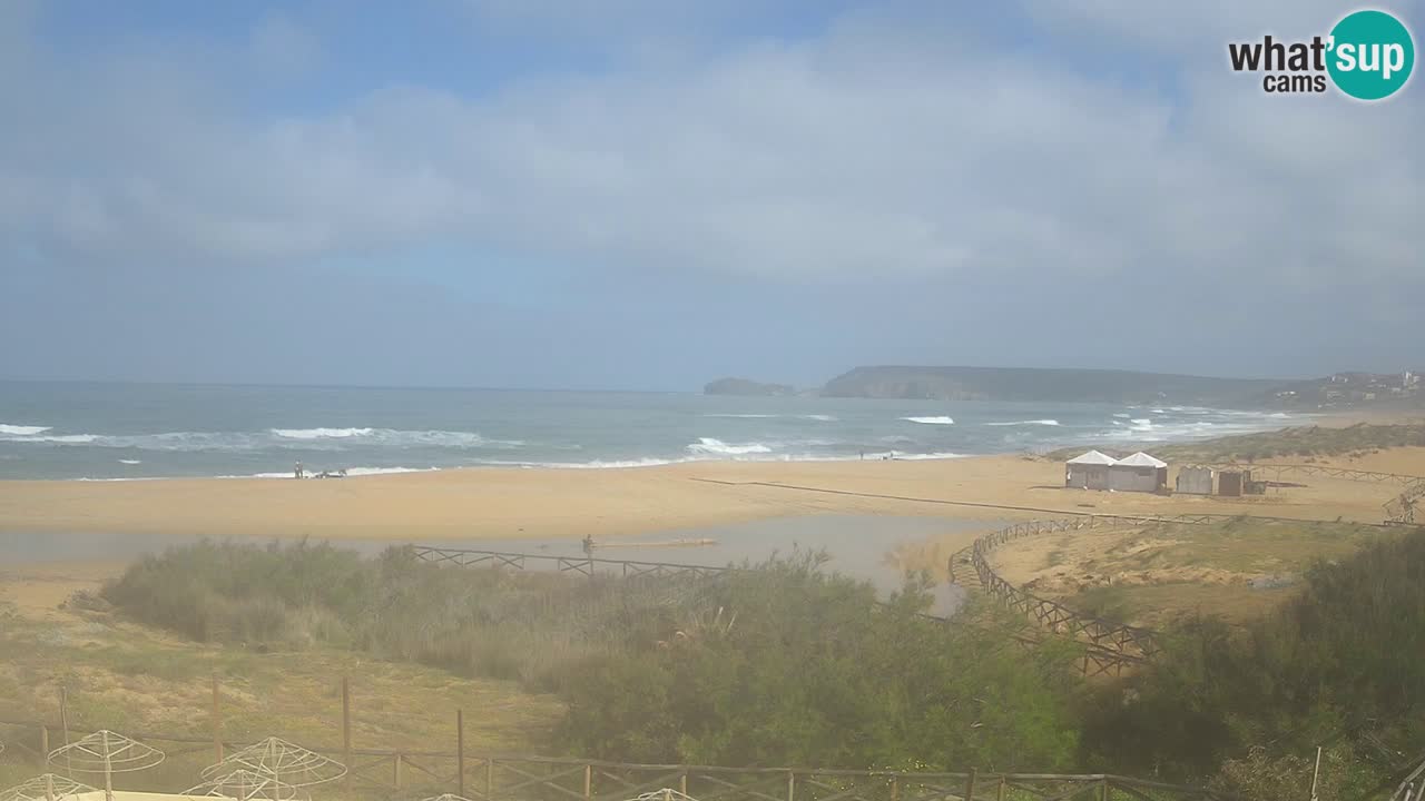 Cámara web Torre dei Corsari – Vista en directo de la playa desde Punta Usai