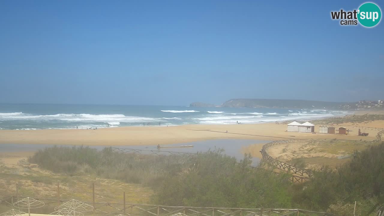 Webcam Torre dei Corsari – Vista live sulla spiaggia da Punta Usai