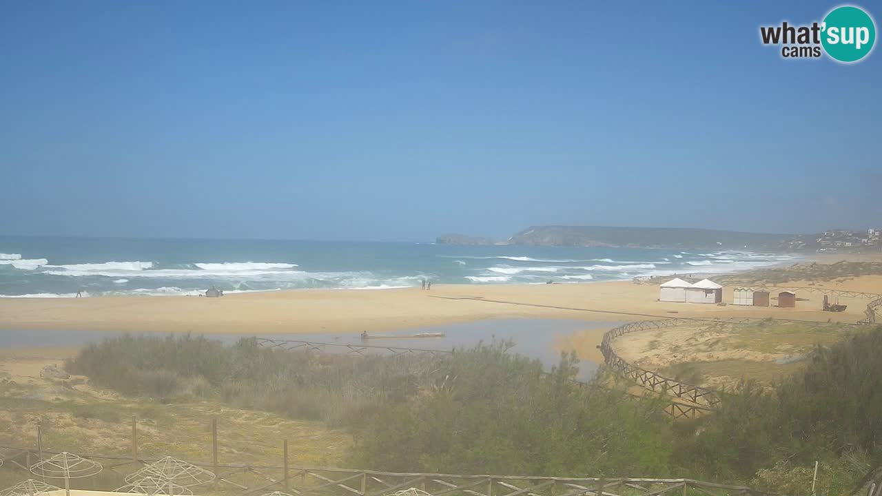 Cámara web Torre dei Corsari – Vista en directo de la playa desde Punta Usai