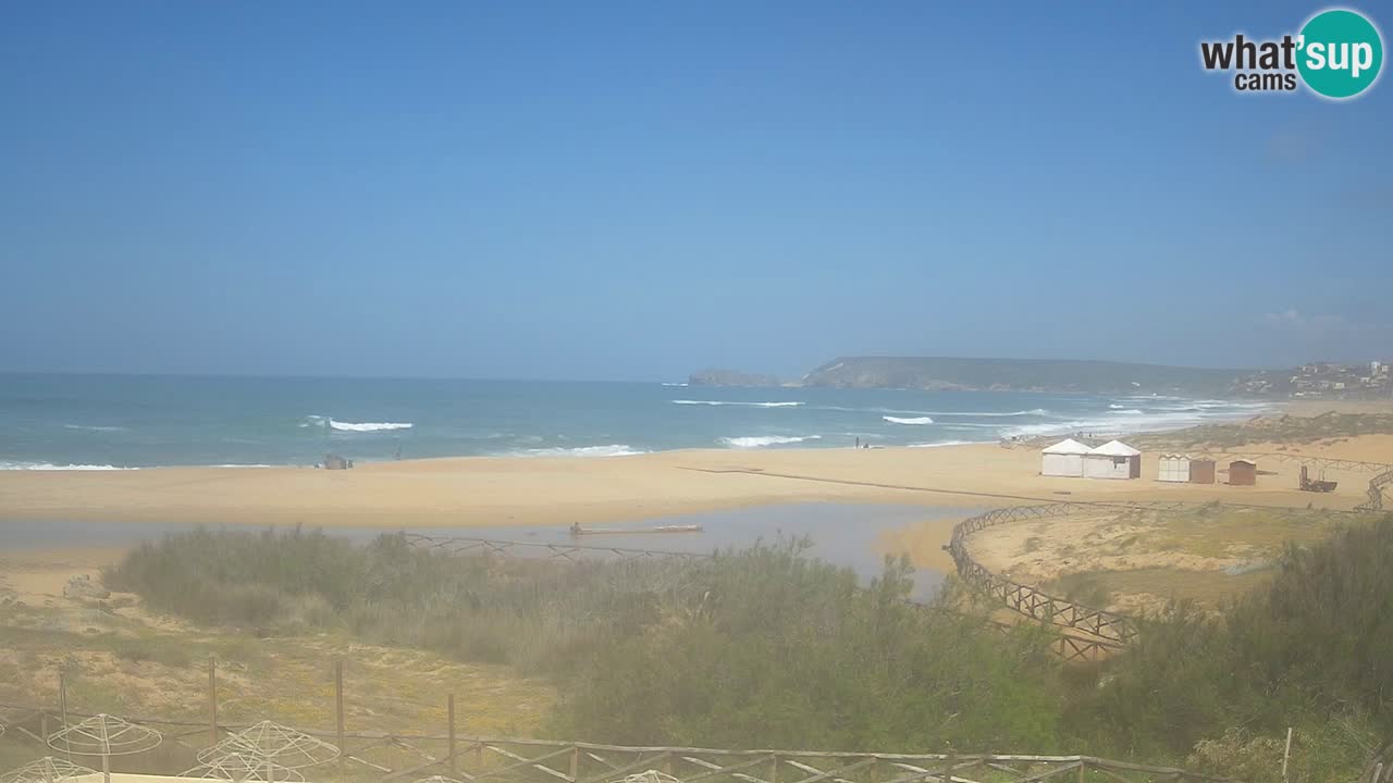 Webcam Torre dei Corsari – Vista live sulla spiaggia da Punta Usai