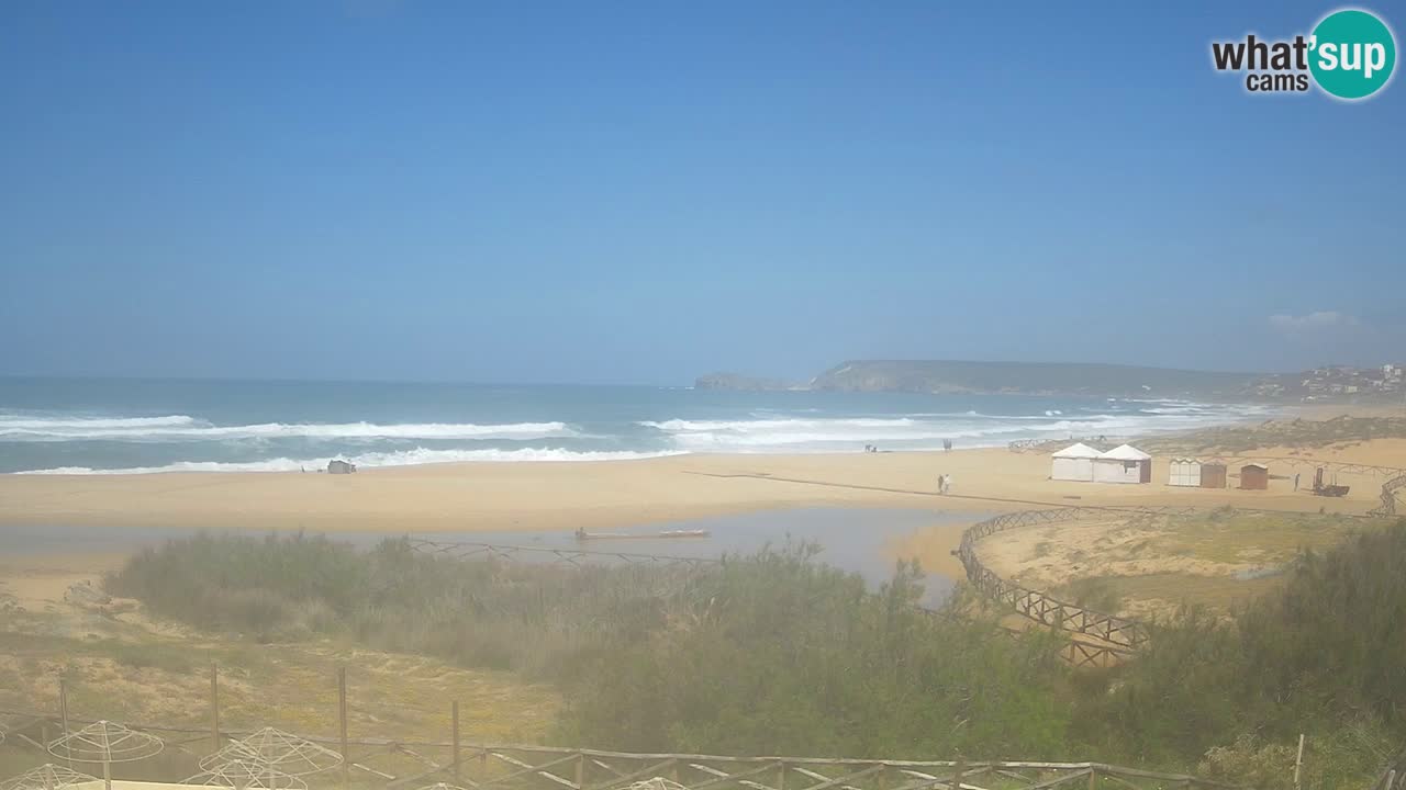 Webcam Torre dei Corsari – Vista live sulla spiaggia da Punta Usai