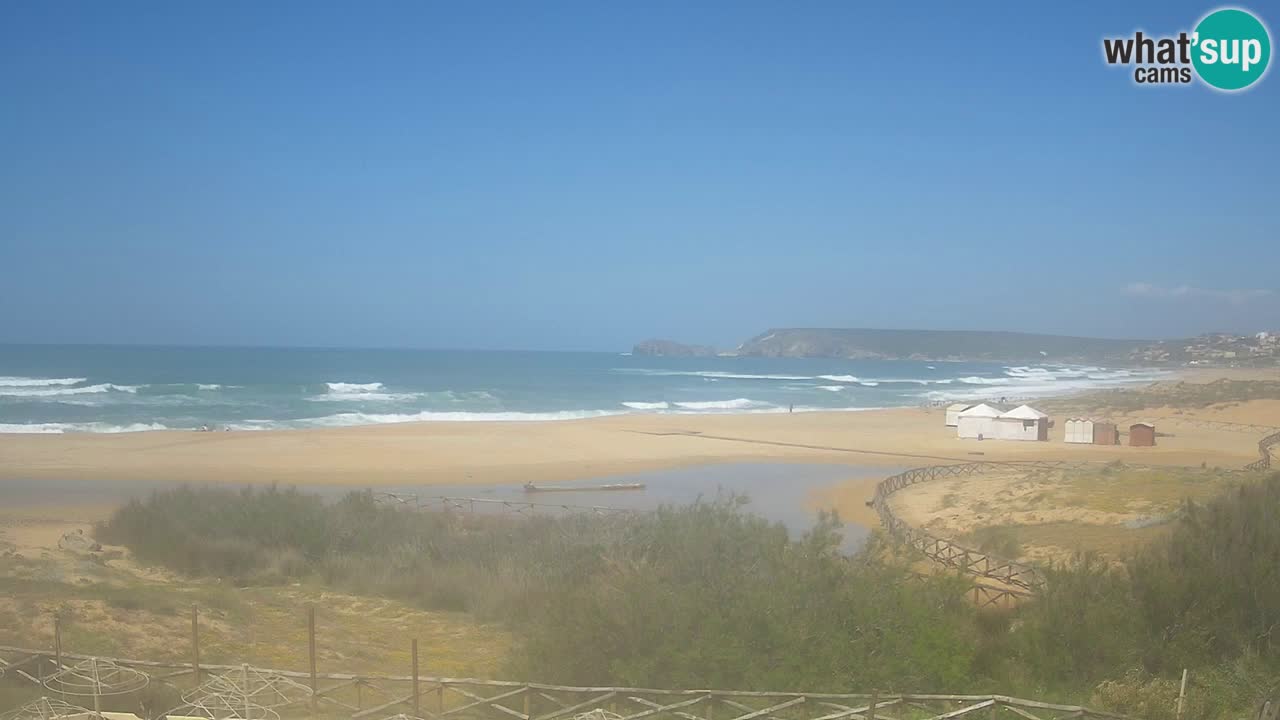 Webcam Torre dei Corsari – Vue en direct sur la plage depuis Punta Usai
