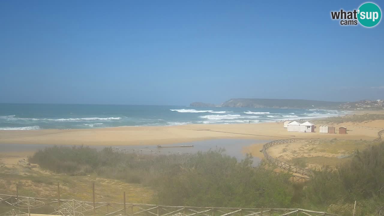 Webcam Torre dei Corsari – Liveblick auf den Strand von Punta Usai