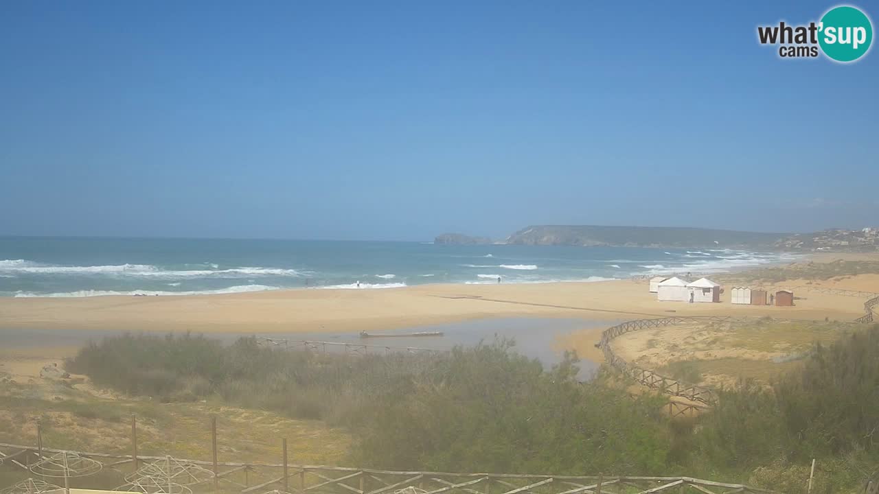 Cámara web Torre dei Corsari – Vista en directo de la playa desde Punta Usai
