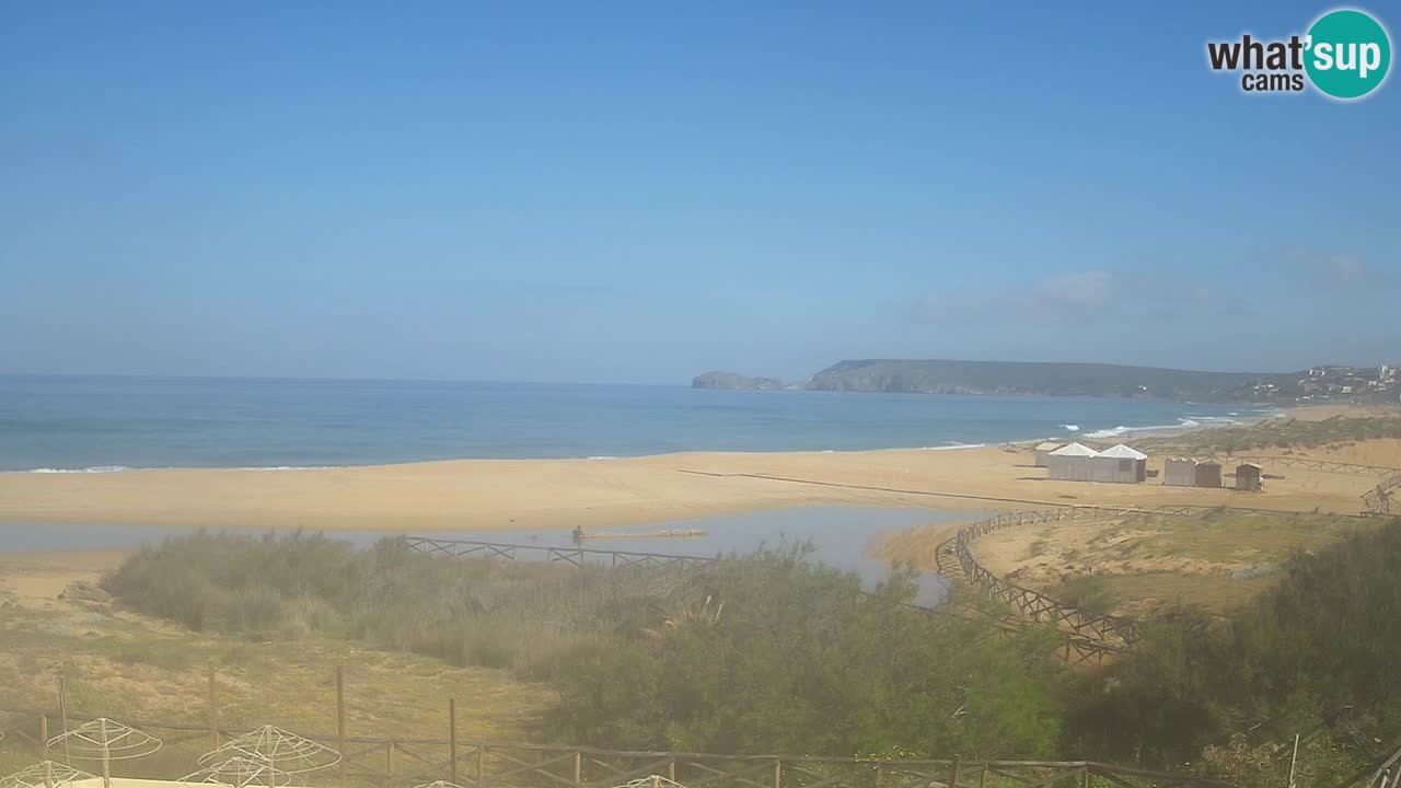Cámara web Torre dei Corsari – Vista en directo de la playa desde Punta Usai