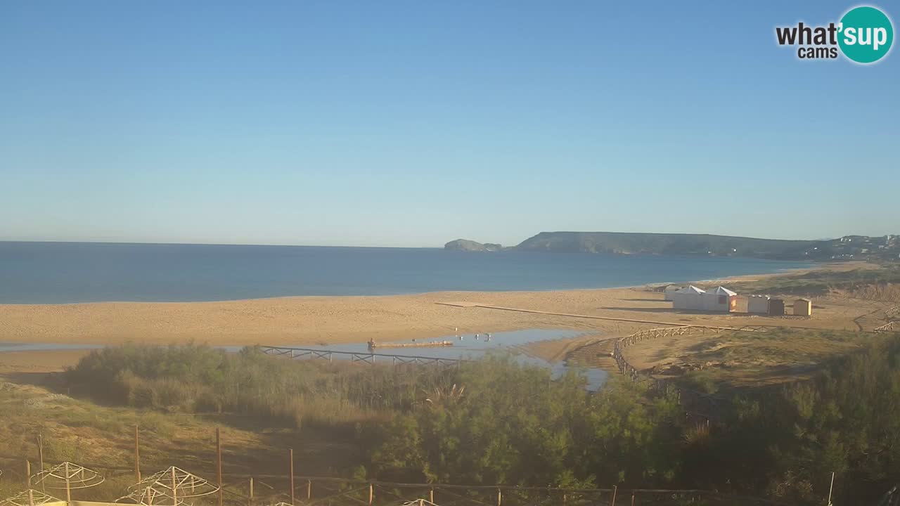 Web kamera Torre dei Corsari – Pogled uživo na plažu s Punta Usai