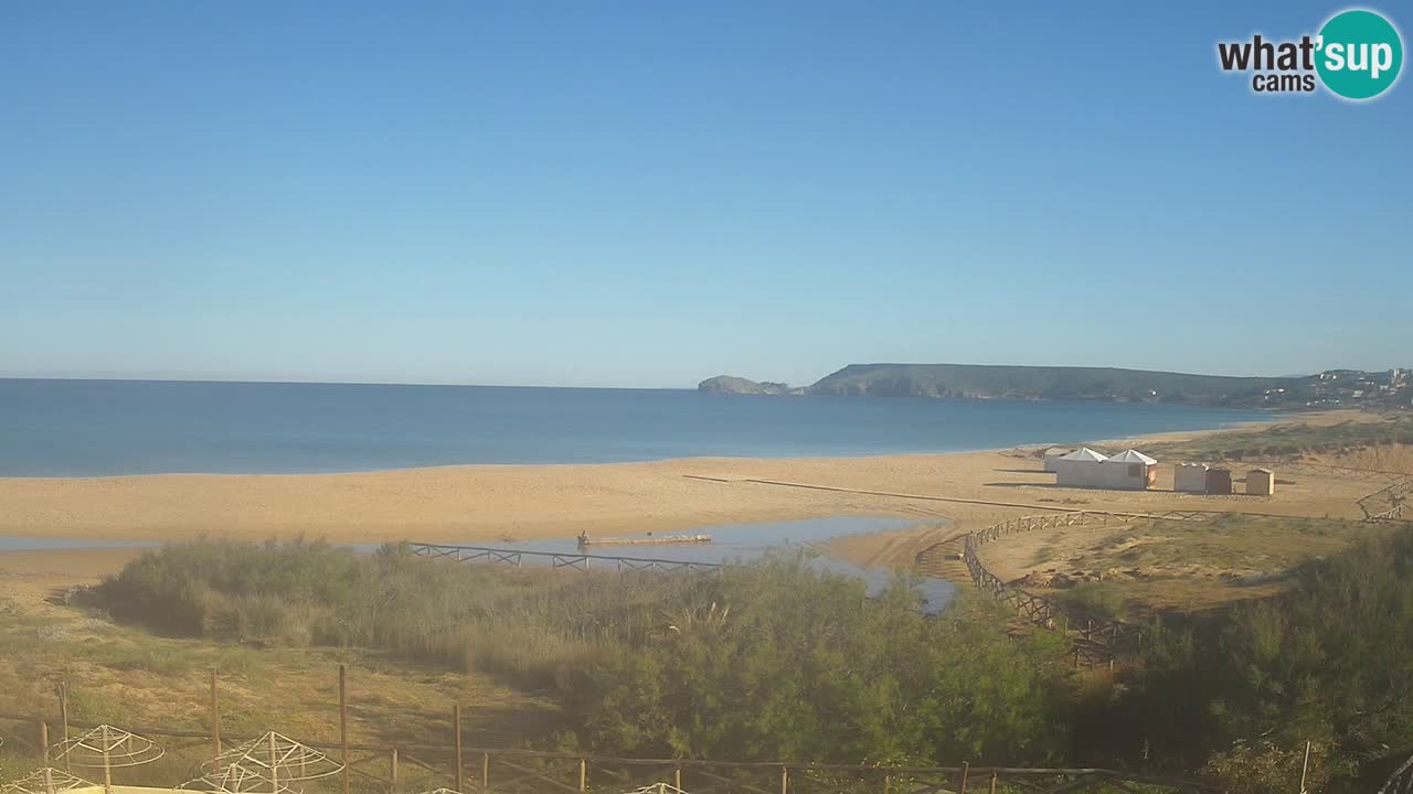 Web kamera Torre dei Corsari – Pogled uživo na plažu s Punta Usai