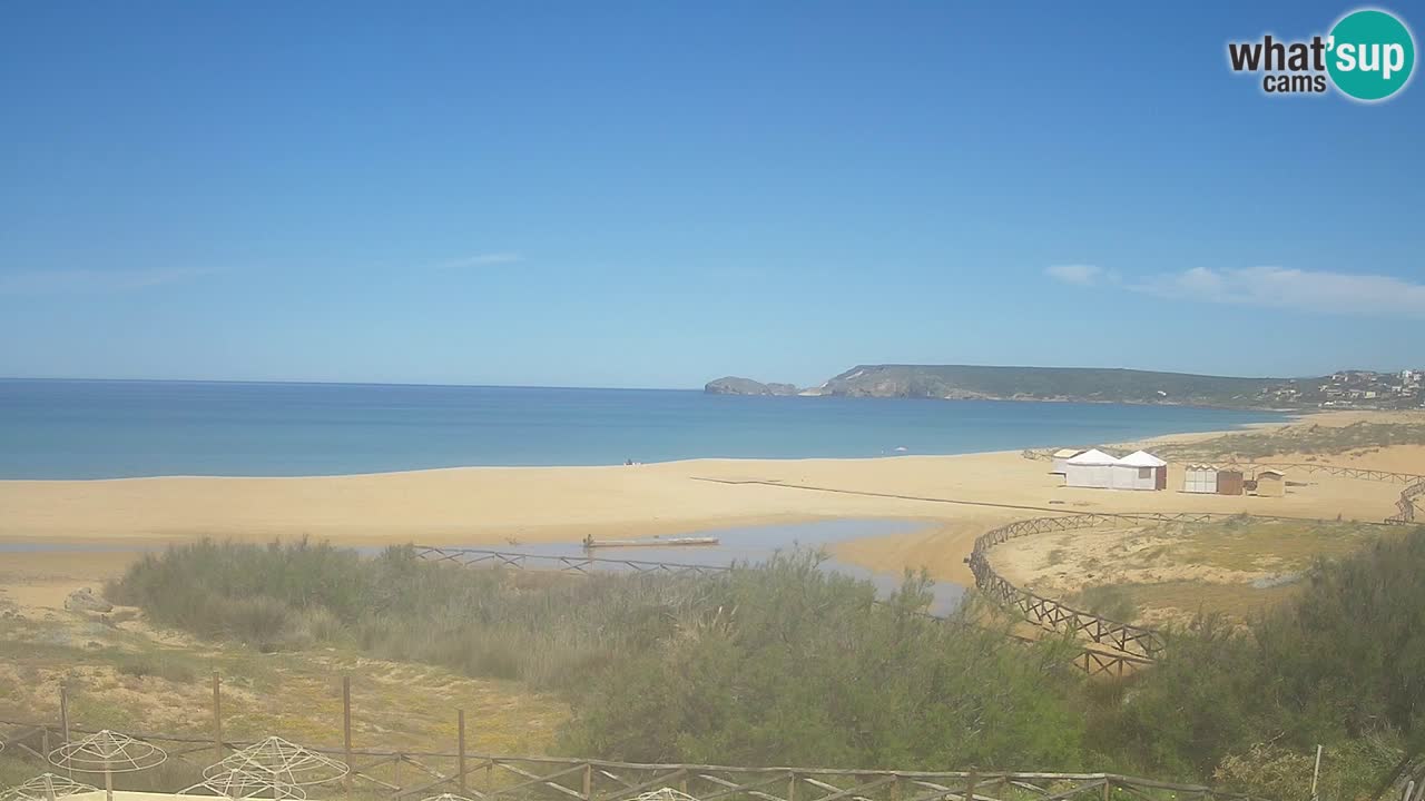 Cámara web Torre dei Corsari – Vista en directo de la playa desde Punta Usai