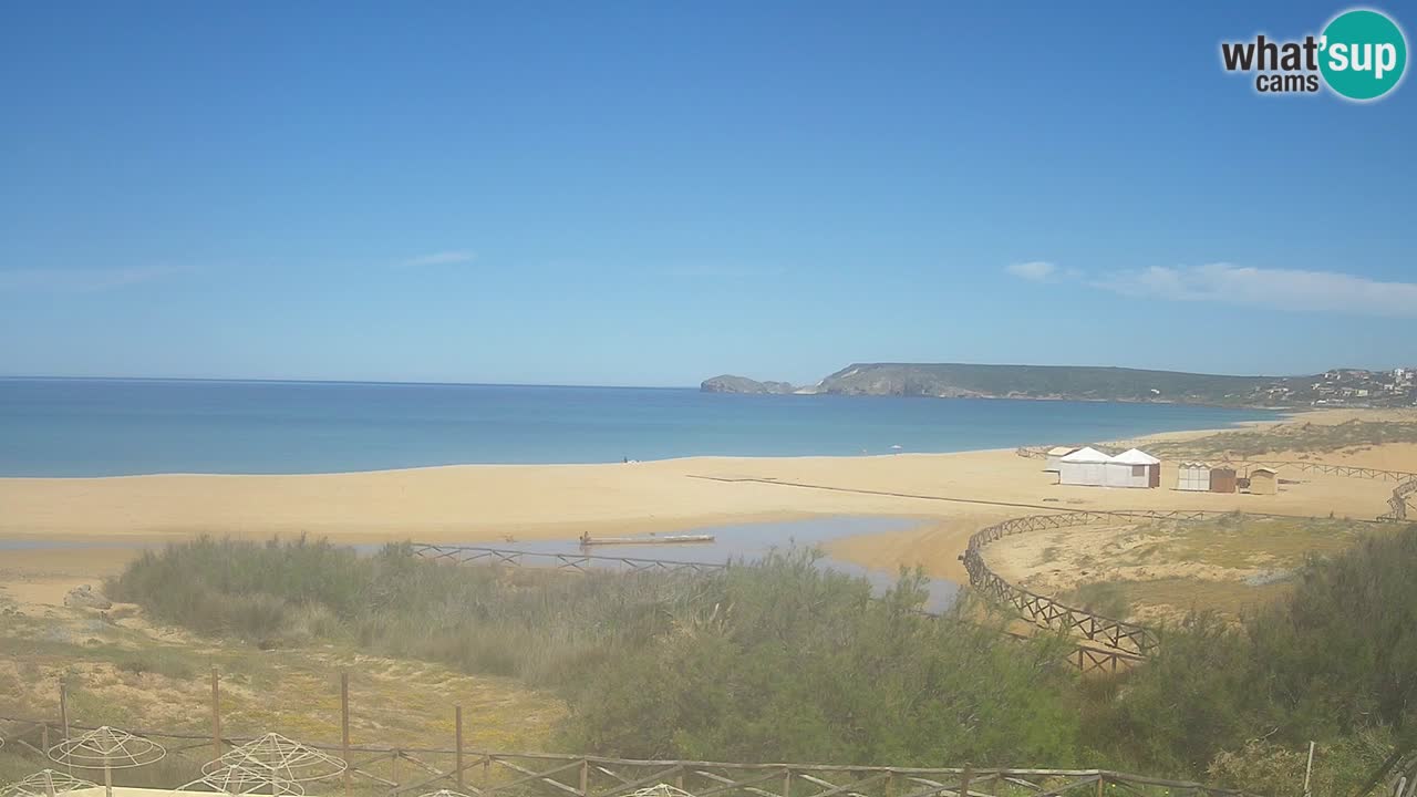 Cámara web Torre dei Corsari – Vista en directo de la playa desde Punta Usai