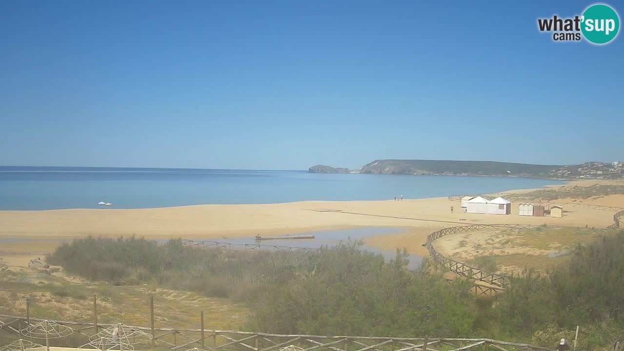 Cámara web Torre dei Corsari – Vista en directo de la playa desde Punta Usai