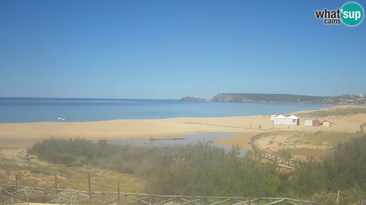 Webcam Torre dei Corsari – Vista live sulla spiaggia da Punta Usai