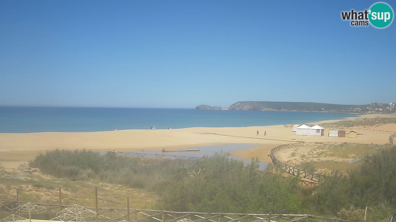Cámara web Torre dei Corsari – Vista en directo de la playa desde Punta Usai