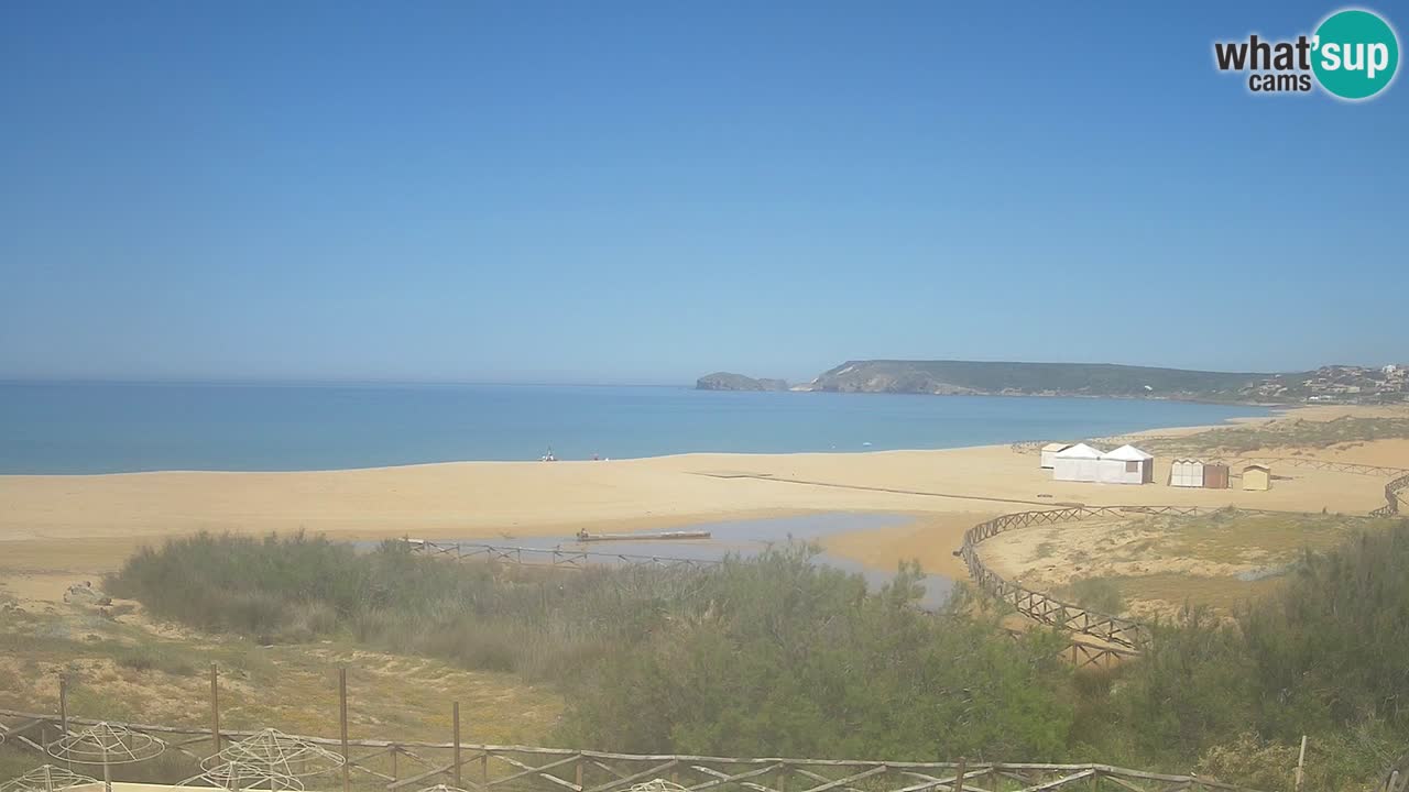 Cámara web Torre dei Corsari – Vista en directo de la playa desde Punta Usai