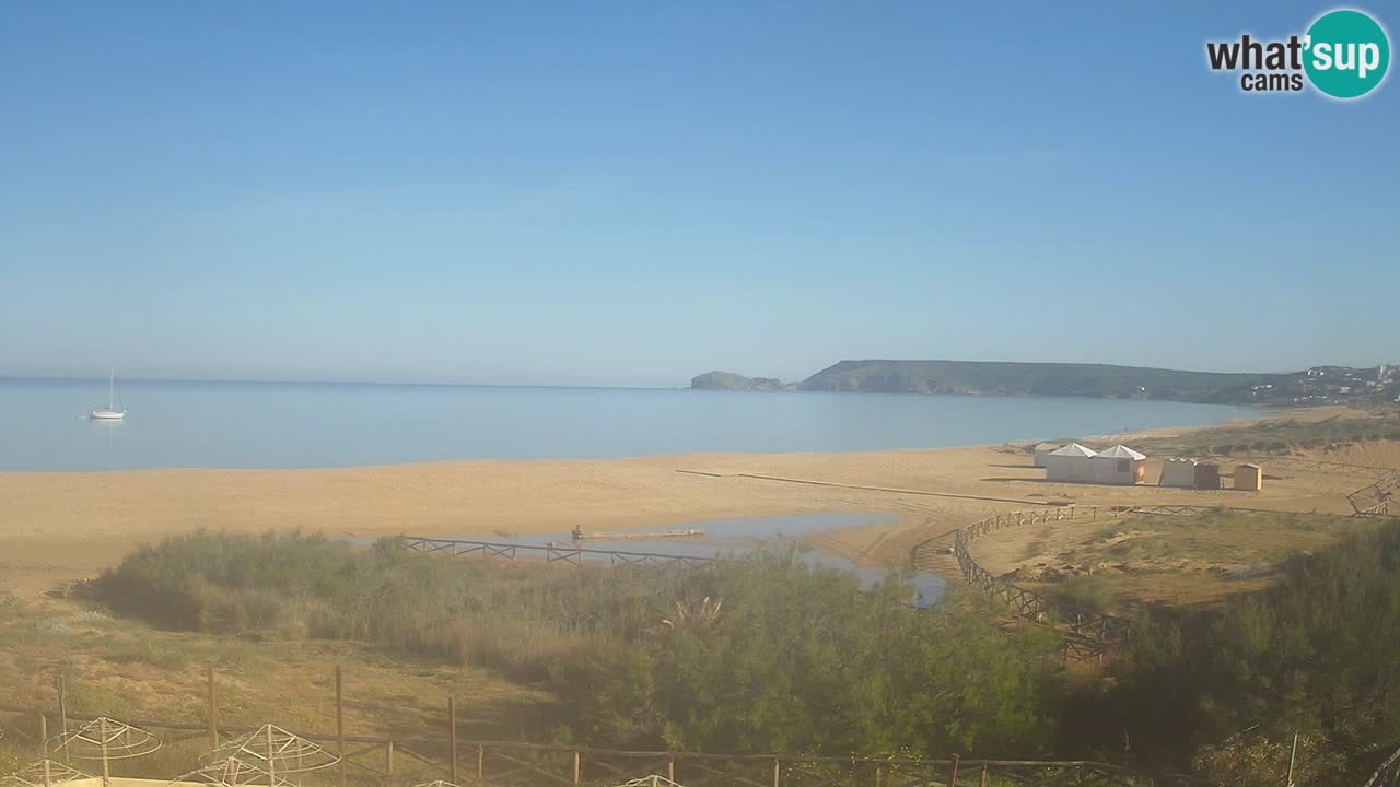Webcam Torre dei Corsari – Vista live sulla spiaggia da Punta Usai