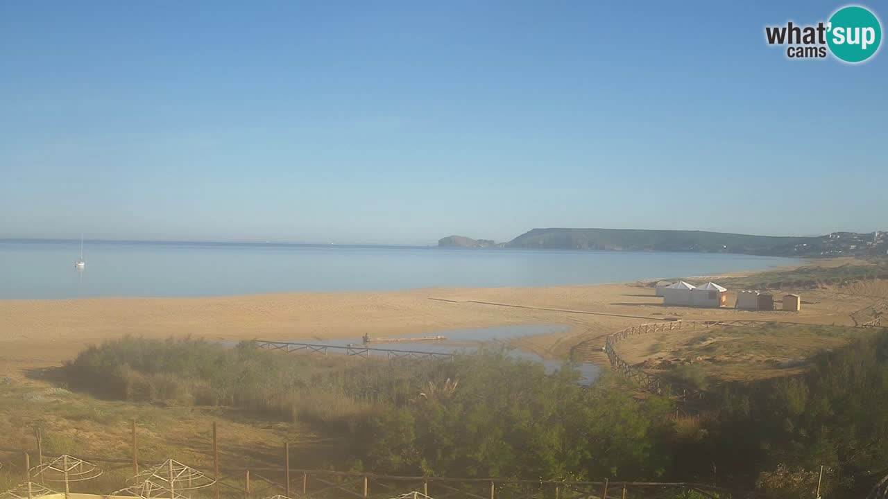 Cámara web Torre dei Corsari – Vista en directo de la playa desde Punta Usai