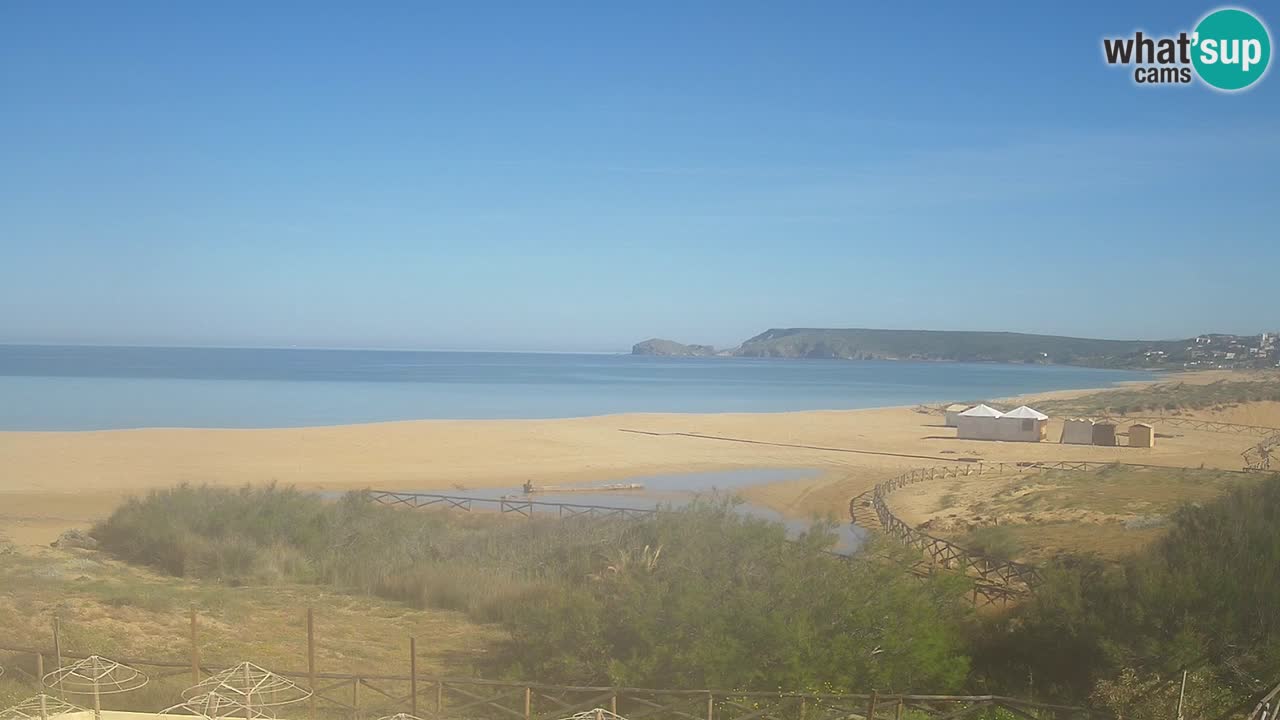 Webcam Torre dei Corsari – Vista live sulla spiaggia da Punta Usai