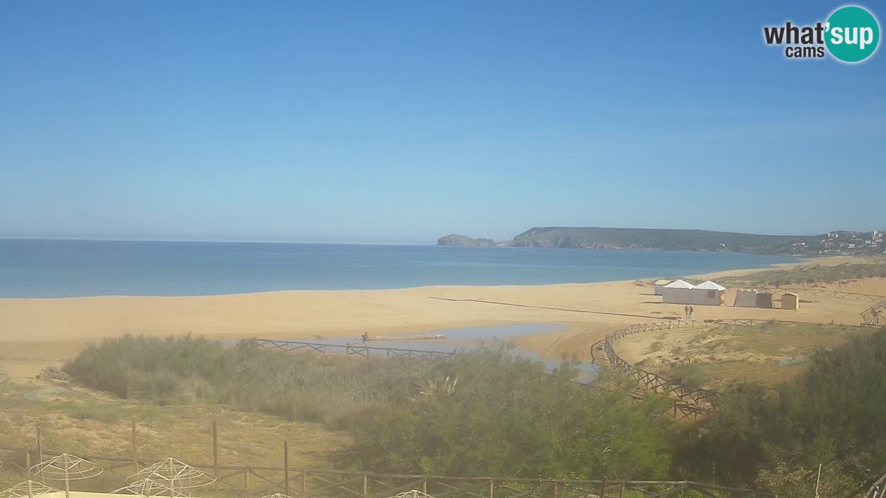 Webcam Torre dei Corsari – Vista live sulla spiaggia da Punta Usai