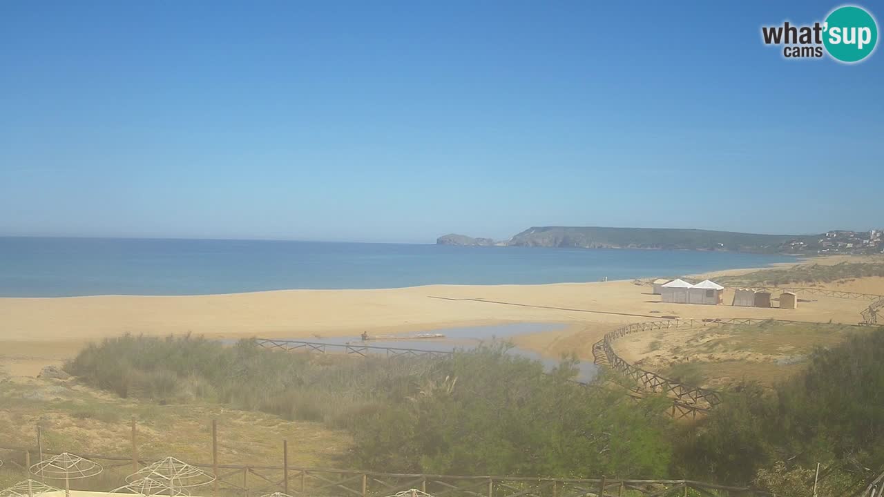 Cámara web Torre dei Corsari – Vista en directo de la playa desde Punta Usai