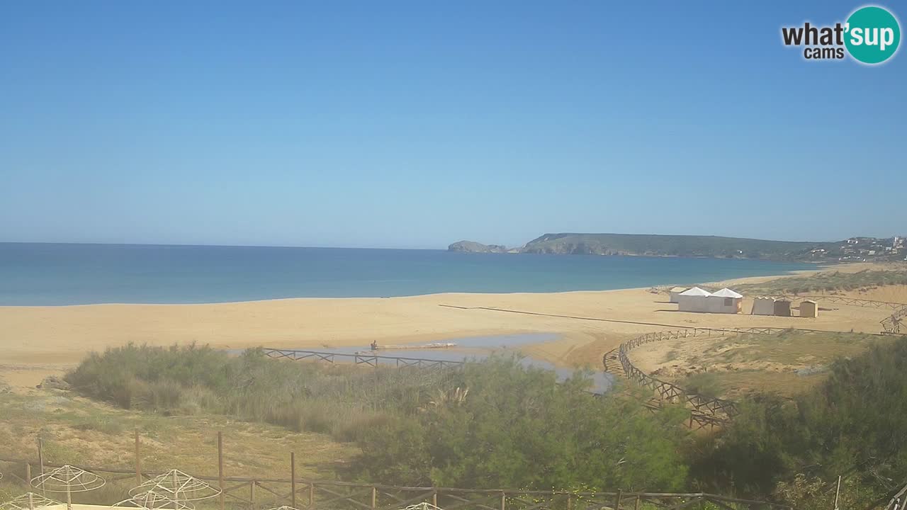 Cámara web Torre dei Corsari – Vista en directo de la playa desde Punta Usai