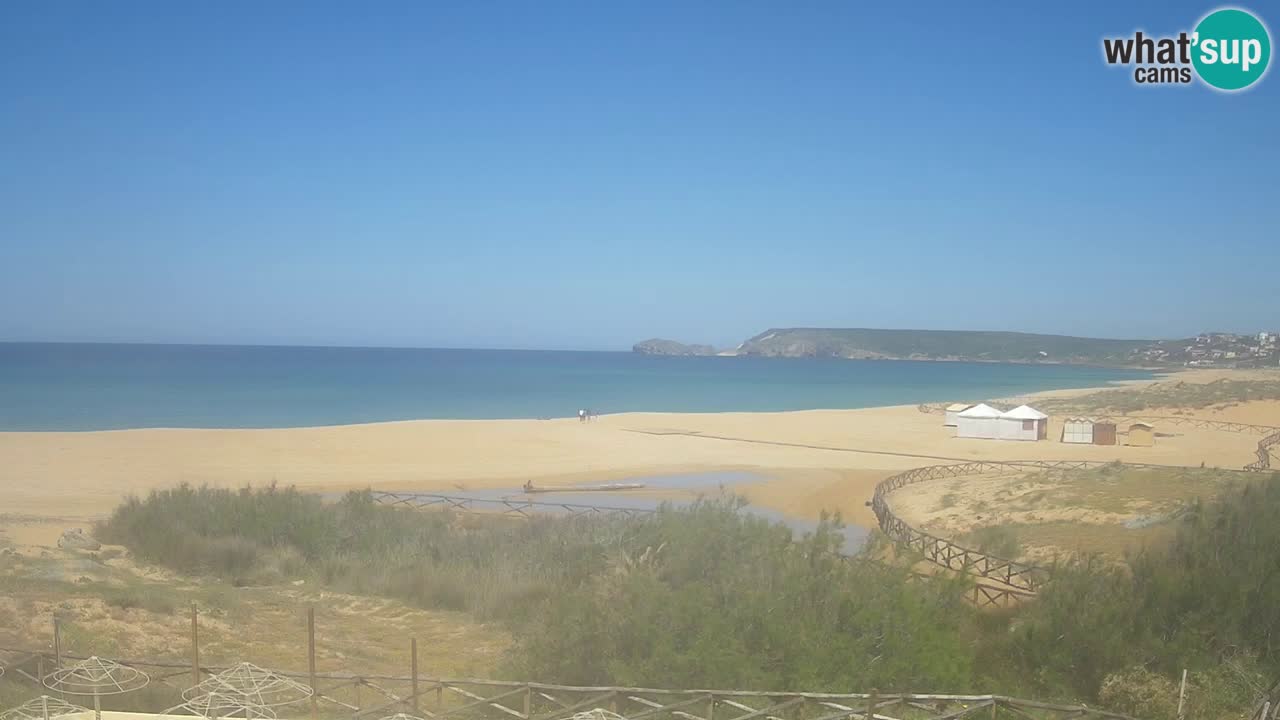 Spletna kamera Torre dei Corsari – Pogled v živo na plažo s Punta Usai