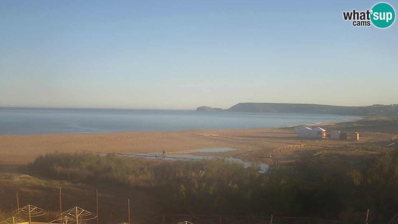 Webcam Torre dei Corsari – Vista live sulla spiaggia da Punta Usai