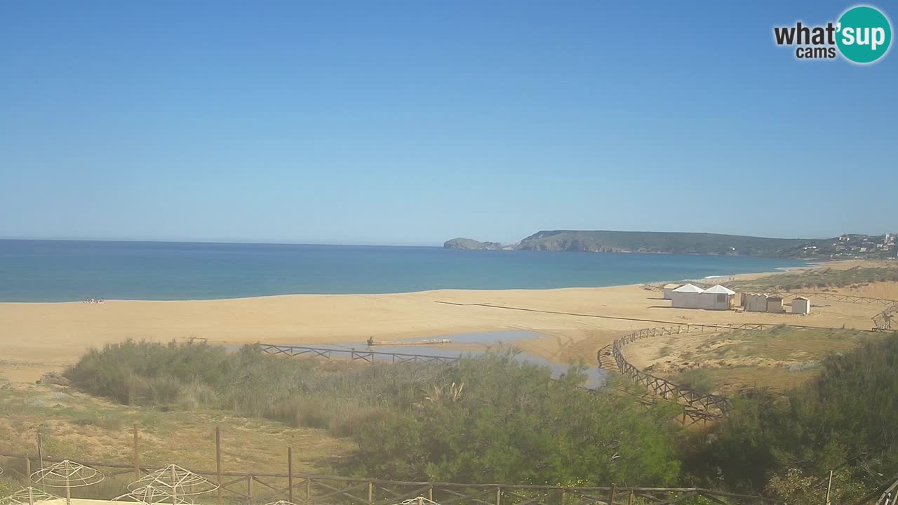 Web kamera Torre dei Corsari – Pogled uživo na plažu s Punta Usai