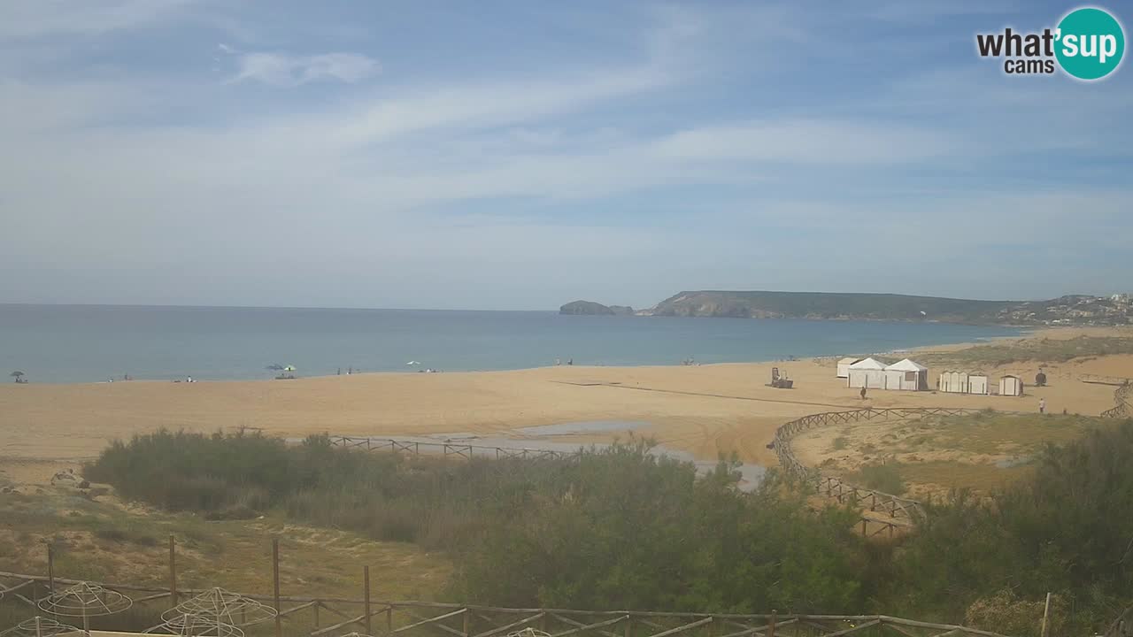 Cámara web Torre dei Corsari – Vista en directo de la playa desde Punta Usai