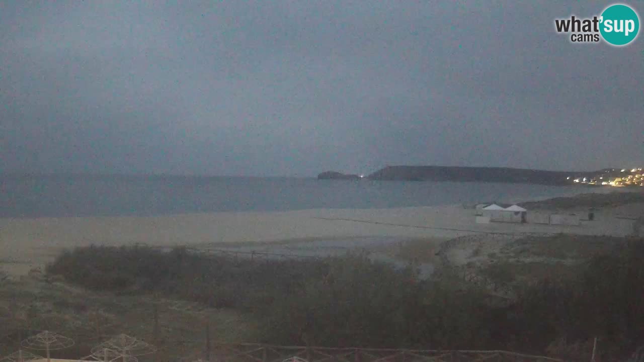 Webcam Torre dei Corsari – Vista live sulla spiaggia da Punta Usai