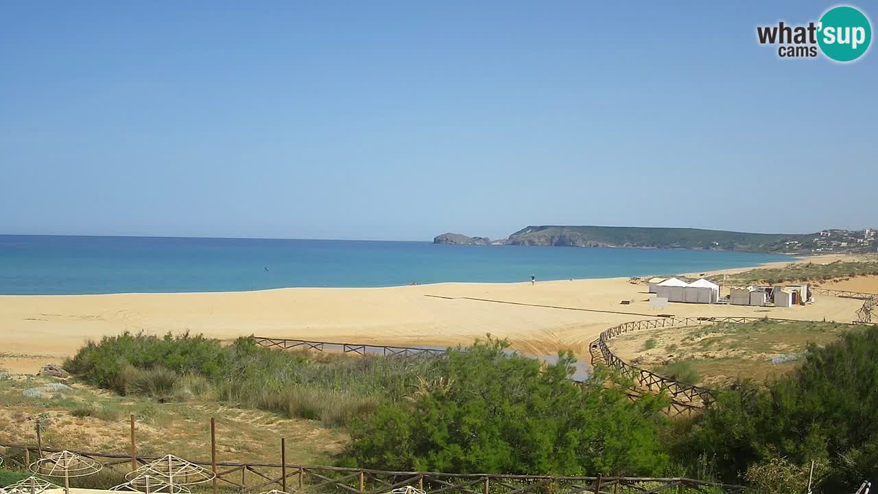 Webcam Torre dei Corsari – Vue en direct sur la plage depuis Punta Usai