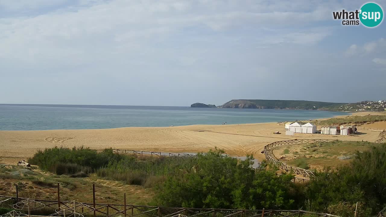 Cámara web Torre dei Corsari – Vista en directo de la playa desde Punta Usai