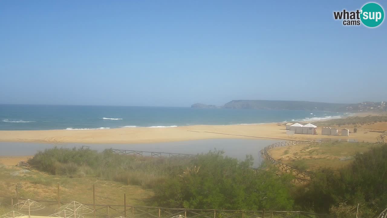 Cámara web Torre dei Corsari – Vista en directo de la playa desde Punta Usai
