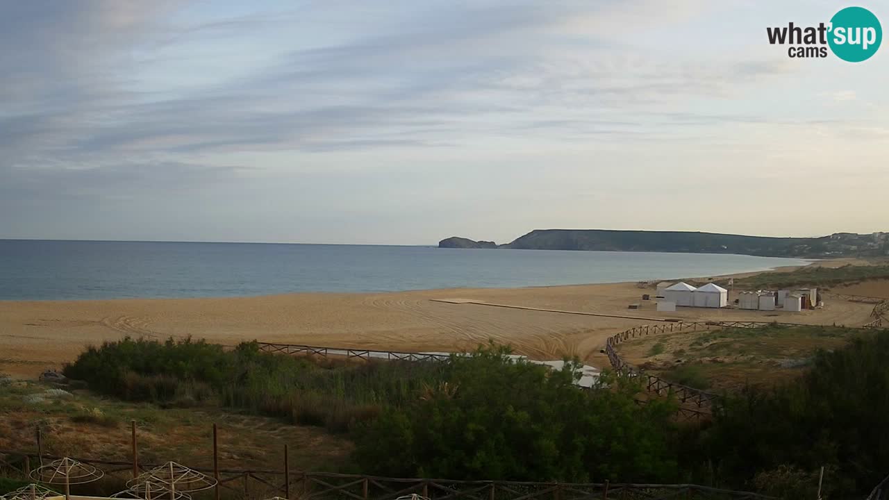 Cámara web Torre dei Corsari – Vista en directo de la playa desde Punta Usai