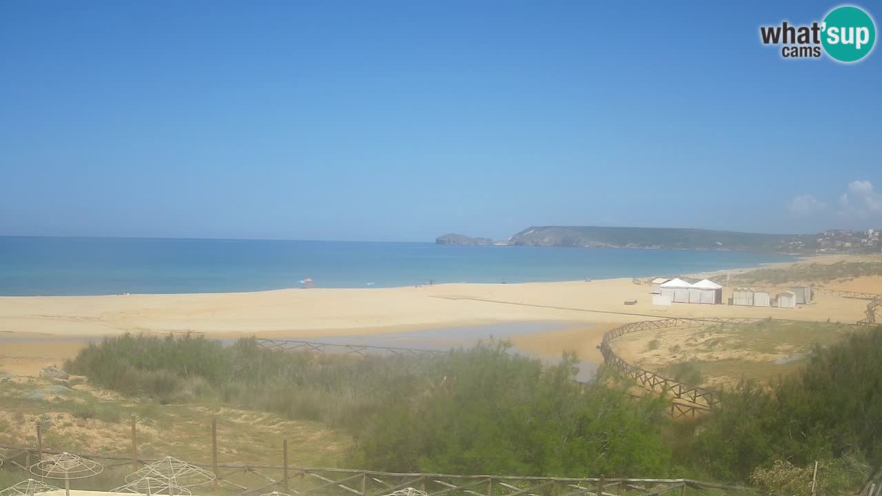 Webcam Torre dei Corsari – Vista live sulla spiaggia da Punta Usai