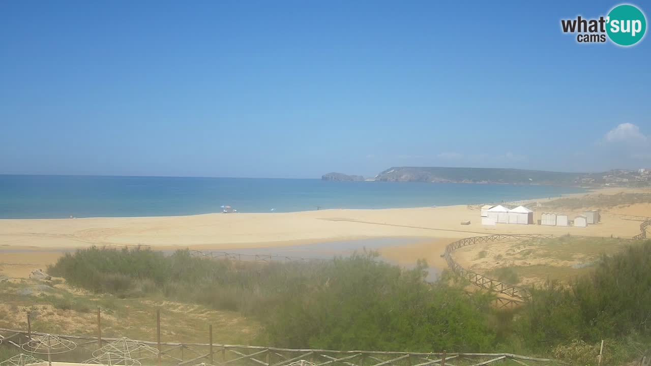 Cámara web Torre dei Corsari – Vista en directo de la playa desde Punta Usai