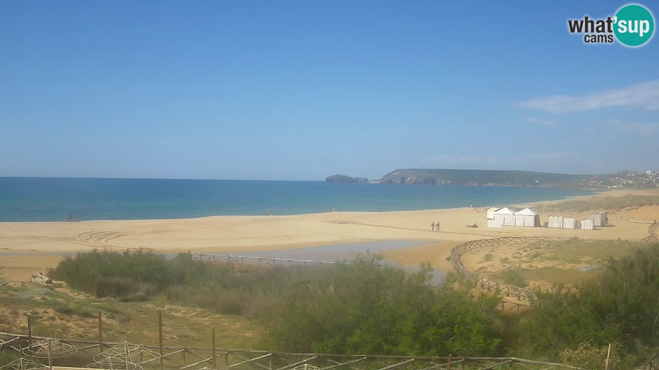 Web kamera Torre dei Corsari – Pogled uživo na plažu s Punta Usai