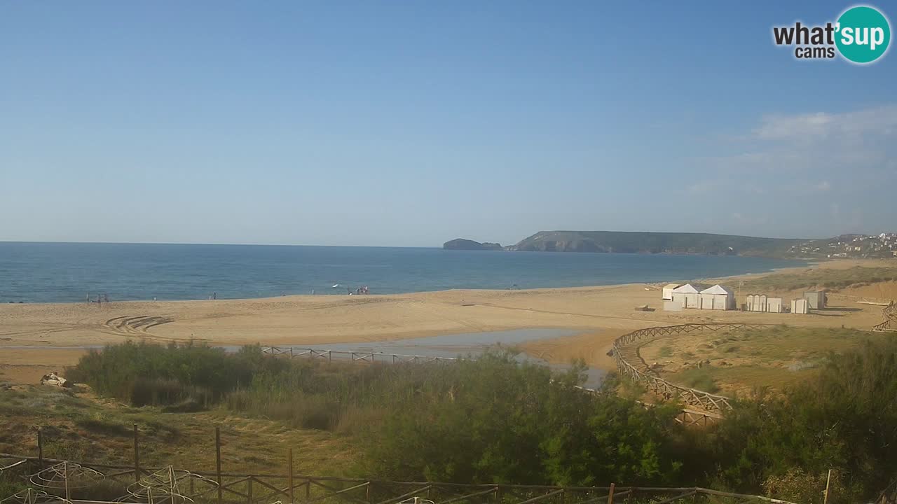 Web kamera Torre dei Corsari – Pogled uživo na plažu s Punta Usai