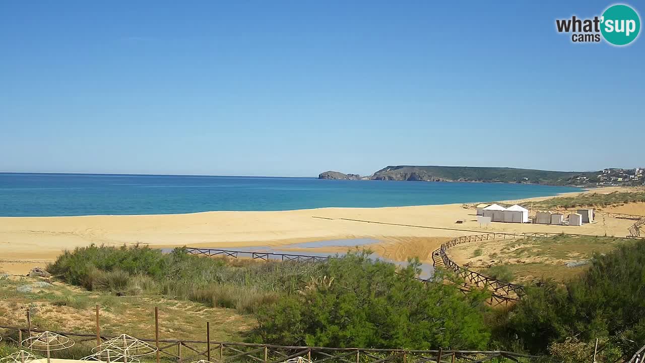 Webcam Torre dei Corsari – Vista live sulla spiaggia da Punta Usai