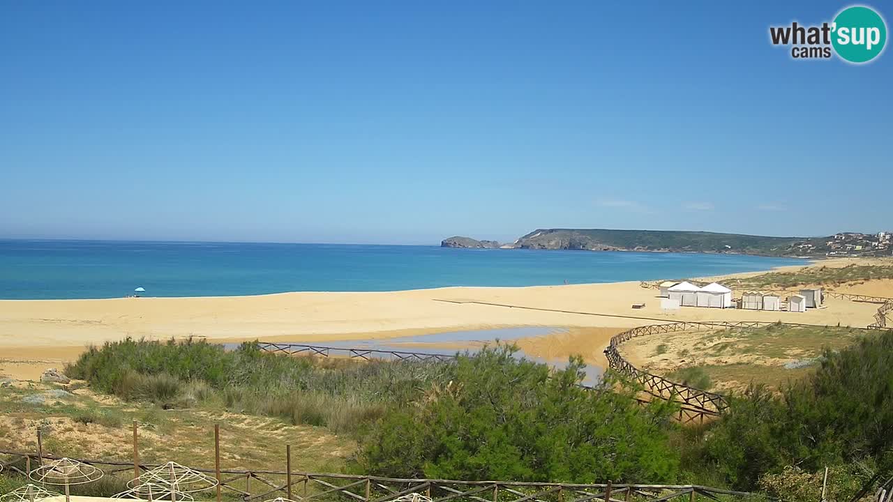 Cámara web Torre dei Corsari – Vista en directo de la playa desde Punta Usai