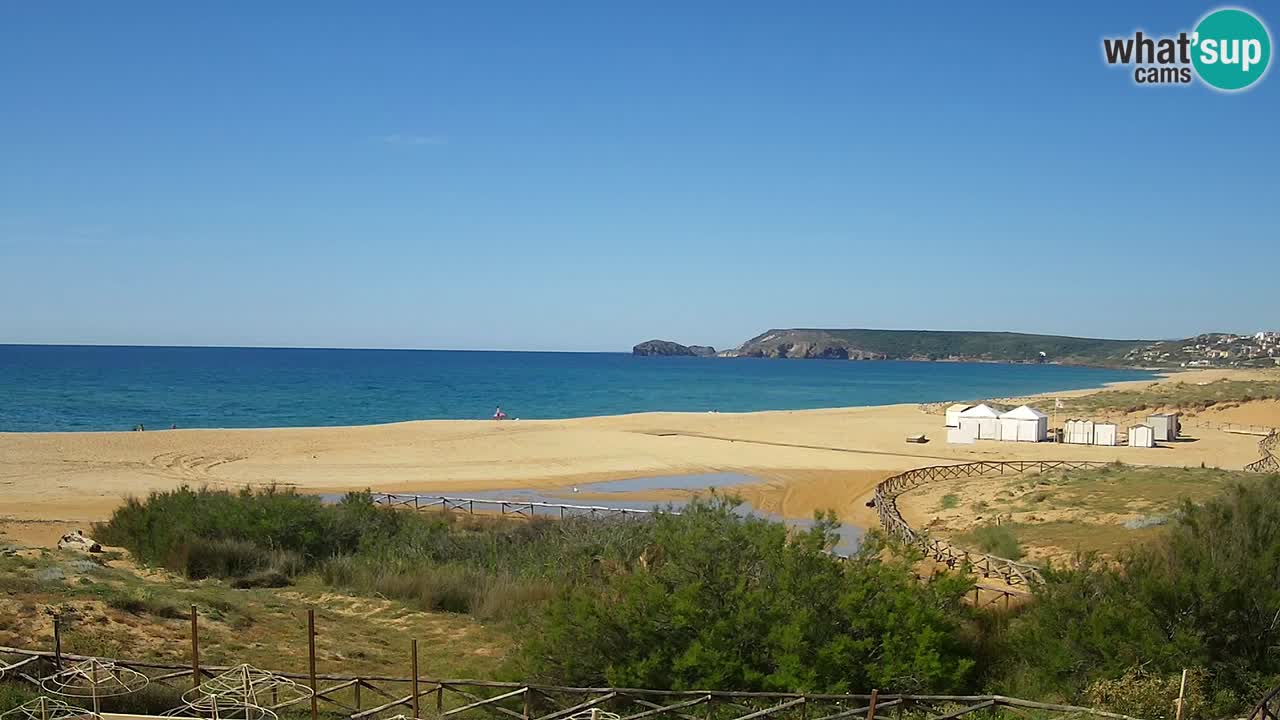 Web kamera Torre dei Corsari – Pogled uživo na plažu s Punta Usai