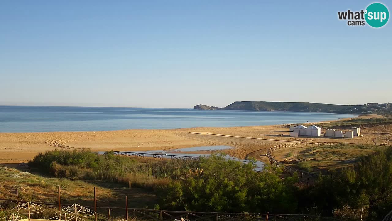 Cámara web Torre dei Corsari – Vista en directo de la playa desde Punta Usai