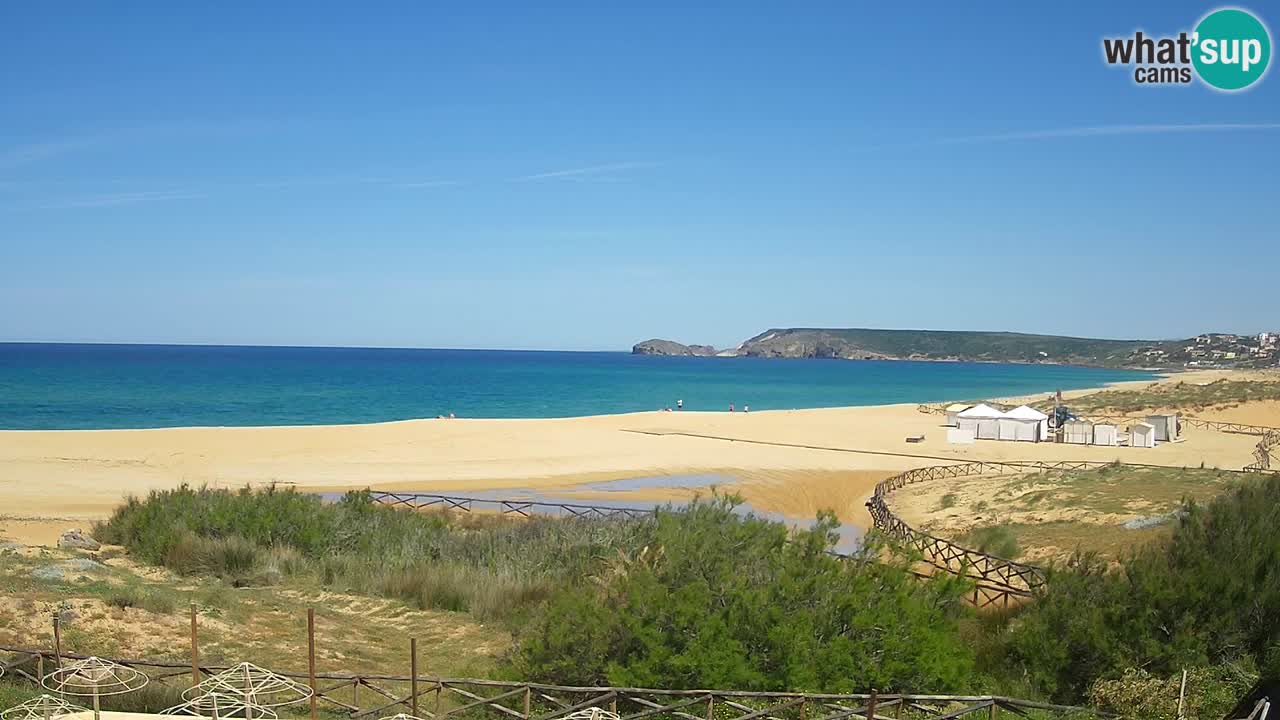 Cámara web Torre dei Corsari – Vista en directo de la playa desde Punta Usai