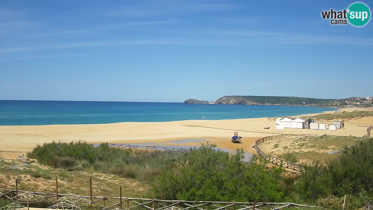 Spletna kamera Torre dei Corsari – Pogled v živo na plažo s Punta Usai