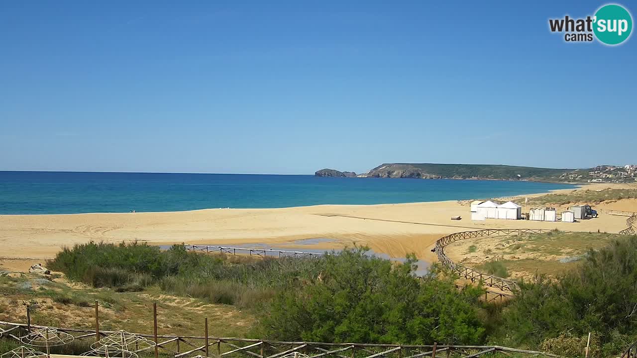 Webcam Torre dei Corsari – Liveblick auf den Strand von Punta Usai