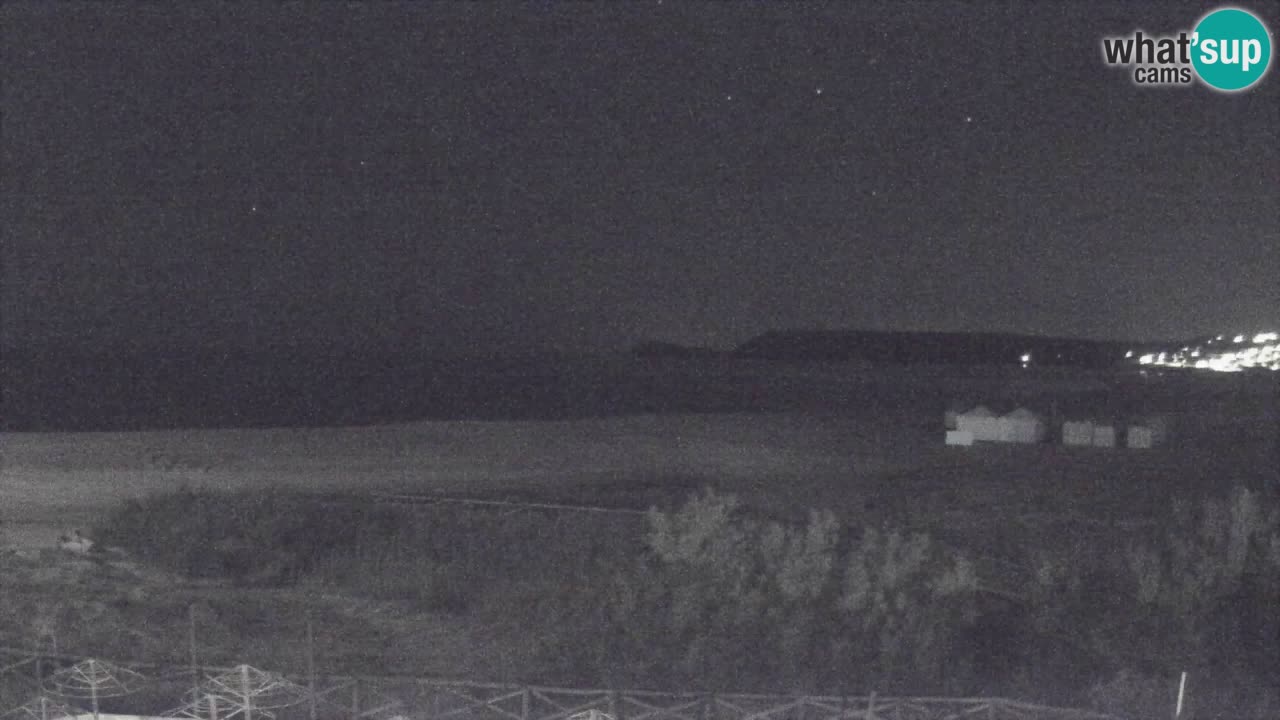 Webcam Torre dei Corsari – Vista live sulla spiaggia da Punta Usai