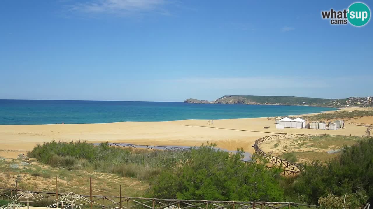Webcam Torre dei Corsari – Liveblick auf den Strand von Punta Usai
