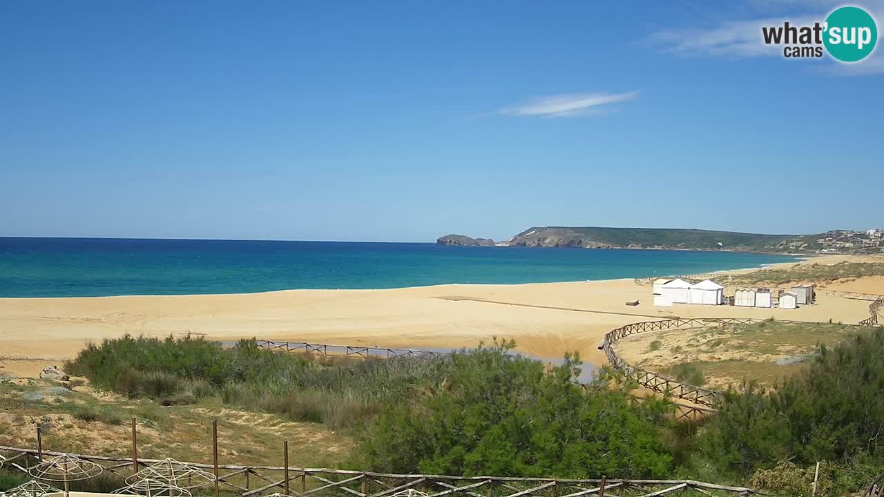 Web kamera Torre dei Corsari – Pogled uživo na plažu s Punta Usai