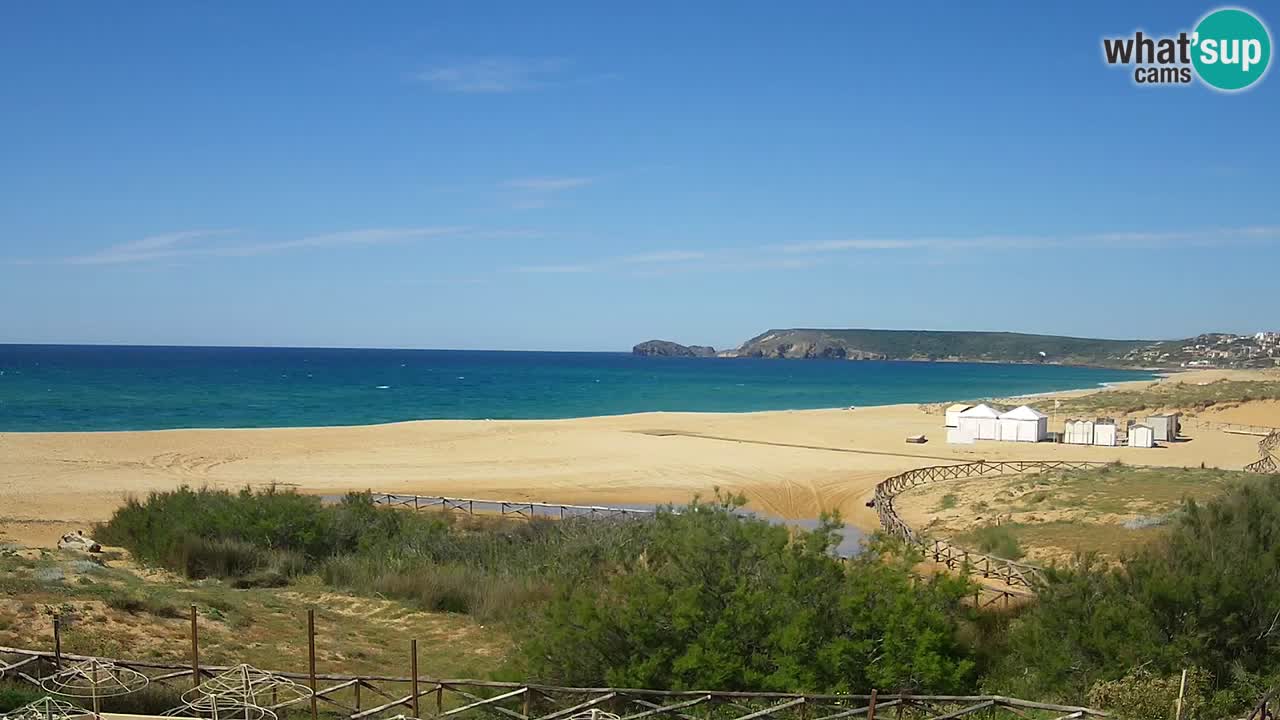 Webcam Torre dei Corsari – Vista live sulla spiaggia da Punta Usai
