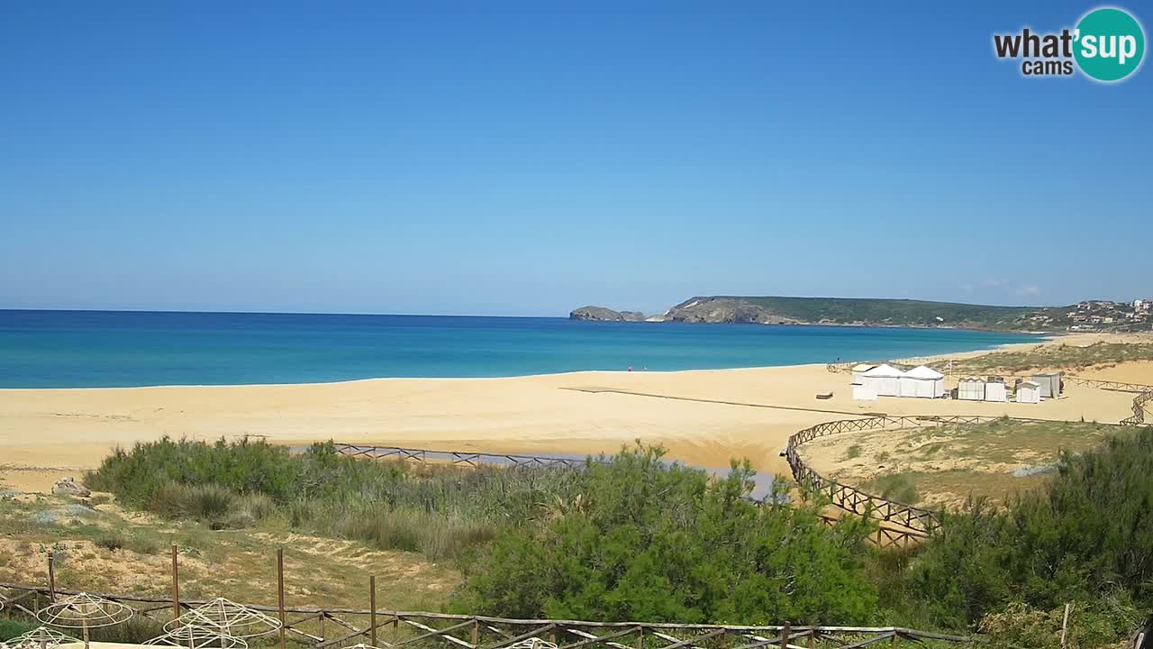 Cámara web Torre dei Corsari – Vista en directo de la playa desde Punta Usai