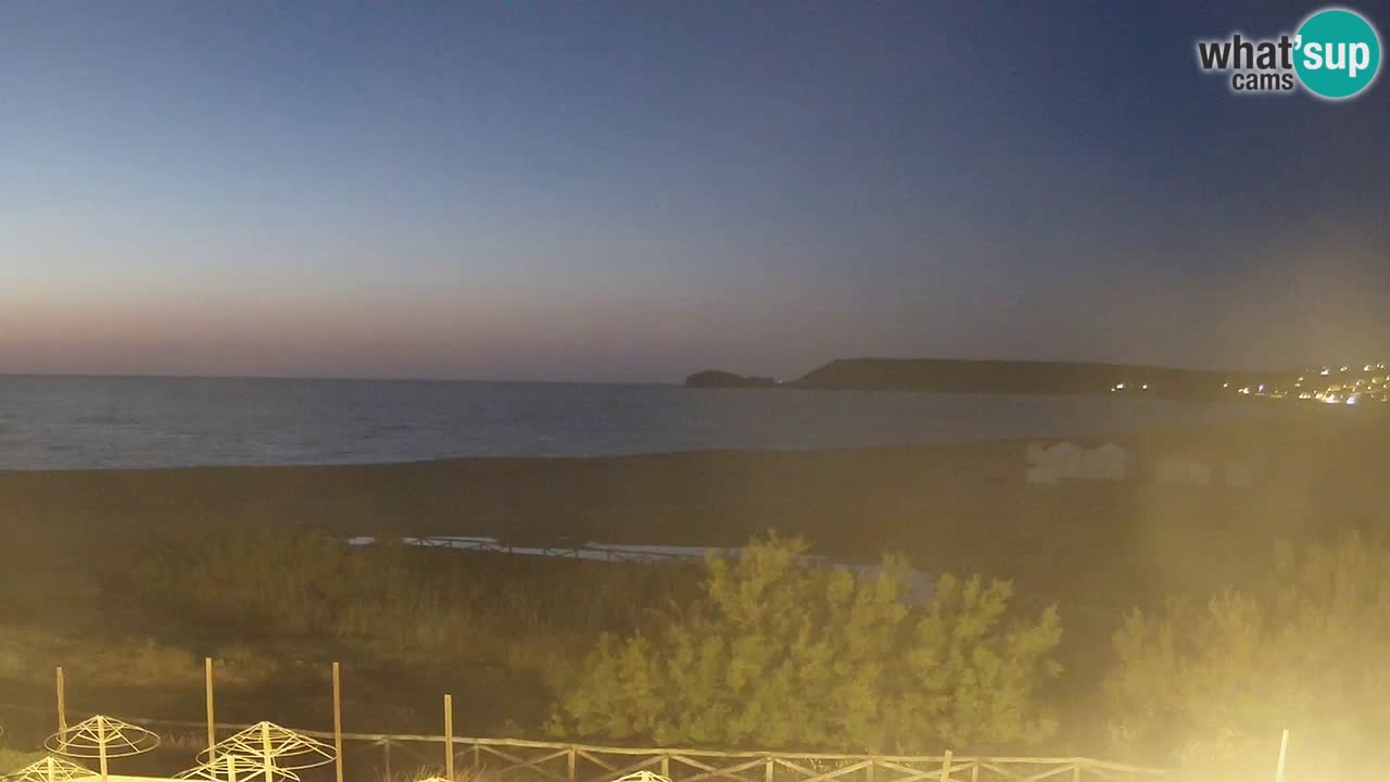 Webcam Torre dei Corsari – Vista live sulla spiaggia da Punta Usai
